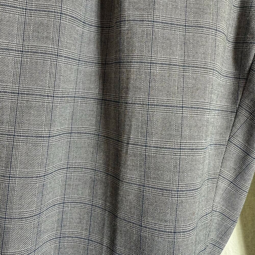 Uniqlo Plaid Pleated Ankle Dress Pants Women's Sz Medium - Picture 6 of 7